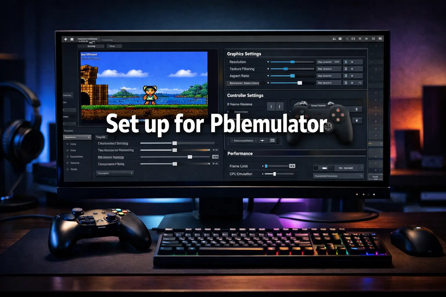set up for pblemulator